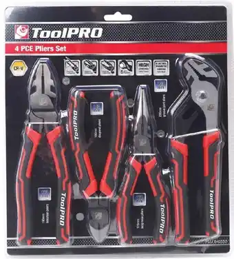 SuperCheap Auto ToolPRO 4 Pce Plier Set offer