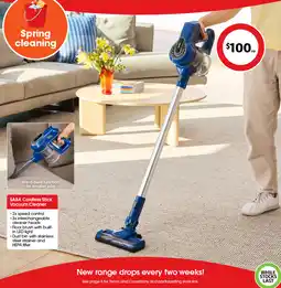 Coles Saba cordless stick vacuum cleaner offer