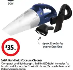 Coles SABA Handheld Vacuum Cleaner offer