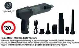 Coles Home Stories Mini Handheld Vacuum offer