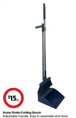 Coles Home Stories Folding Broom offer