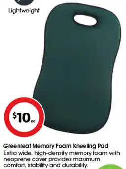 Coles Greenleaf Memory Foam Kneeling Pad offer