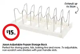 Coles Jaxon Adjustable Frypan Storage Rack offer