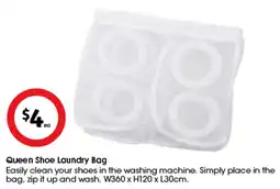 Coles Queen Shoe Laundry Bag offer