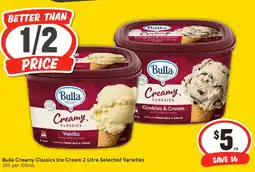 IGA Bulla Creamy Classics Ice Cream offer
