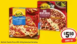 IGA McCain Family Pizza offer