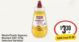 IGA MasterFoods Squeezy Mustard offer