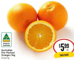 IGA Australian Pre-Packed Oranges offer
