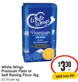 IGA White Wings Premium Plain or Self Raising Flour offer