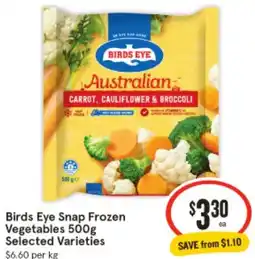 IGA Birds Eye Snap Frozen Vegetables offer