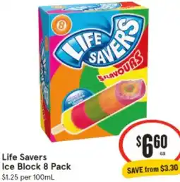 IGA Life Savers Ice Block offer