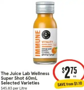 IGA The Juice Lab Wellness Super Shot offer