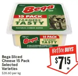 IGA Bega Sliced Cheese offer