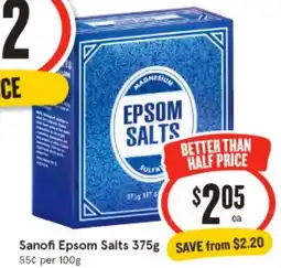 IGA Sanofi Epsom Salts offer