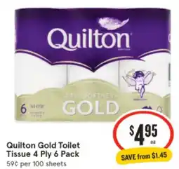 IGA Quilton Gold Toilet Tissue offer