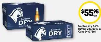 Drakes Carlton Dry 4.5% Bottles or Cans offer
