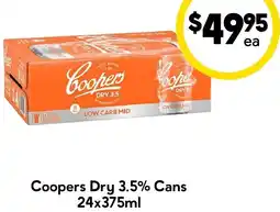Drakes Coopers Dry 3.5% Cans offer