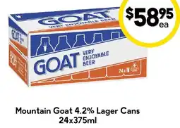 Drakes Mountain Goat 4.2% Lager Cans offer