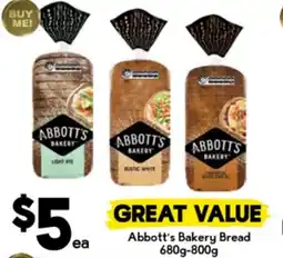 Drakes Abbott's Bakery Bread offer