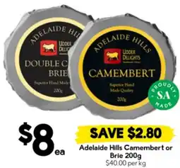 Drakes Adelaide Hills Camembert or Brie offer