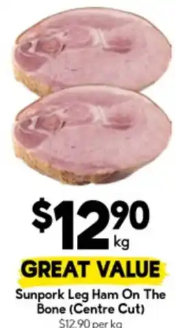 Drakes Sunpork Leg Ham On The Bone offer