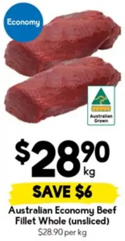 Drakes Australian Economy Beef Fillet Whole offer