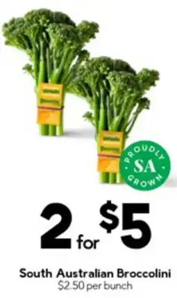 Drakes South Australian Broccolini offer