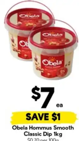 Drakes Obela Hommus Smooth Classic Dip offer