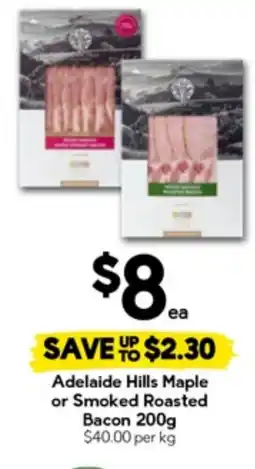 Drakes Adelaide Hills Maple or Smoked Roasted Bacon offer