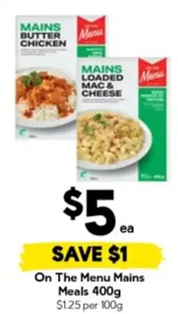 Drakes On The Menu Mains Meals offer