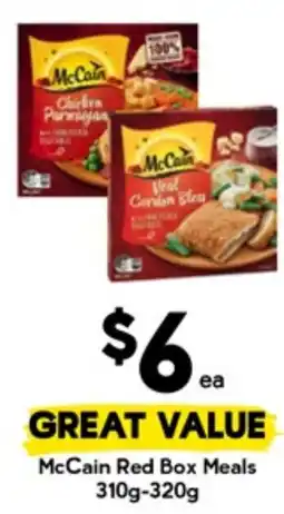 Drakes McCain Red Box Meals offer