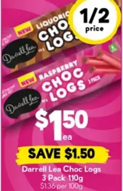 Drakes Darrell Lea Choc Logs offer