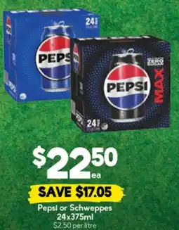 Drakes Pepsi or Schweppes offer