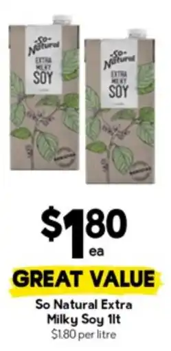 Drakes So Natural Extra Milky Soy offer