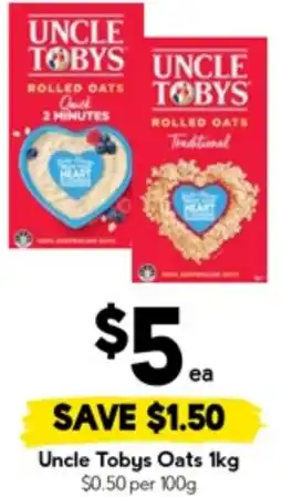 Drakes Uncle Tobys Oats offer
