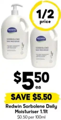 Drakes Redwin Sorbolene Daily Moisturiser offer