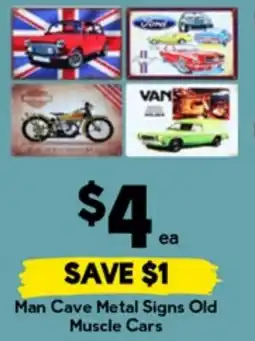 Drakes Man Cave Metal Signs Old Muscle Cars offer