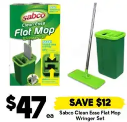 Drakes Sabco Clean Ease Flat Mop Wringer Set offer