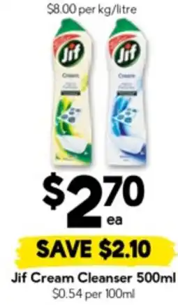 Drakes Jif Cream Cleanser offer