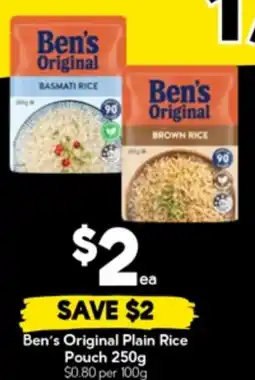 Drakes Ben's Original Plain Rice Pouch offer