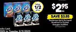 Drakes Sanitarium Up & Go Liquid Breakfast or Protein Energize offer