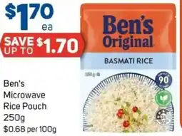 Foodland Ben's Microwave Rice Pouch offer