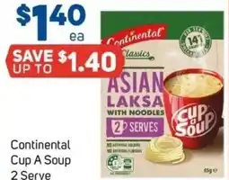 Foodland Continental Cup A Soup 2 Serve offer