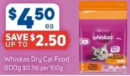 Foodland Whiskas Dry Cat Food offer
