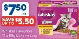 Foodland Whiskas Favourites offer