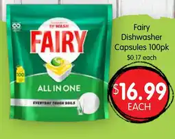 Spudshed Fairy Dishwasher Capsules offer