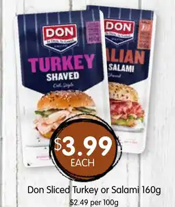 Spudshed Don Sliced Turkey or Salami offer