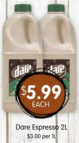 Spudshed Dare Espresso offer