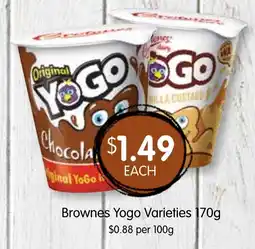 Spudshed Brownes Yogo Varieties offer