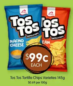 Spudshed Tos Tos Tortilla Chips Varieties offer